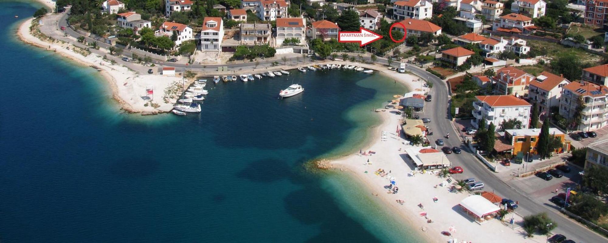 Apartman Simac Okrug Gornji Trogir Exteriör bild
